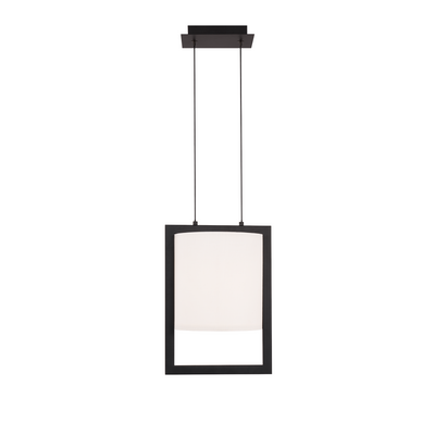 LED Steel Frame with Fabric Shade Pendant