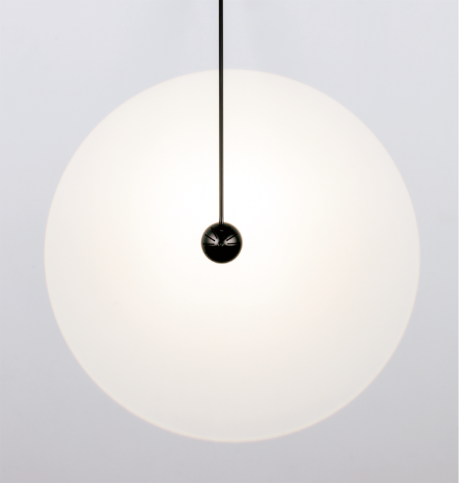 LED Satin Dark Gray Frame with Acrylic Diffuser Spot Light Pendant