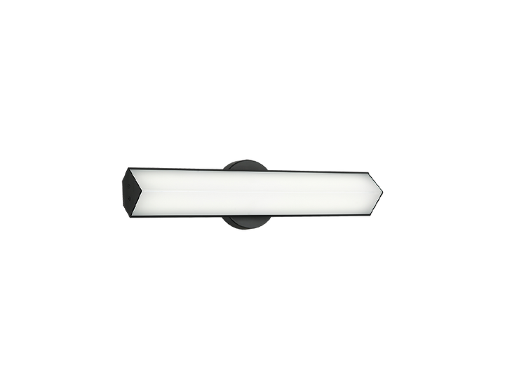 LED Steel Frame with White Glass Diffuser Vanity Light