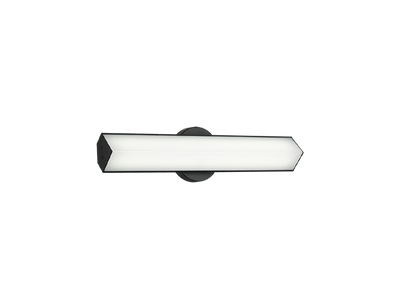 LED Steel Frame with White Glass Diffuser Vanity Light