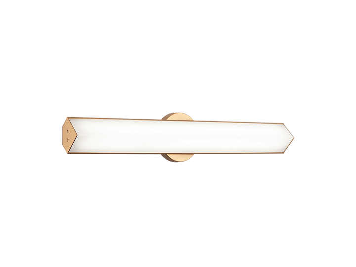 LED Steel Frame with White Glass Diffuser Vanity Light