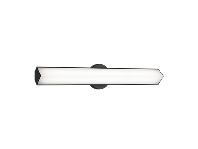 LED Steel Frame with White Glass Diffuser Vanity Light