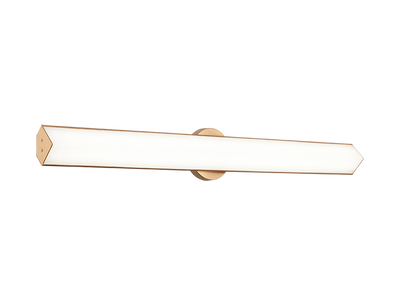 LED Steel Frame with White Glass Diffuser Vanity Light
