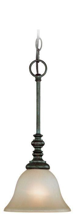 Mocha Bronze Frame with Glass Shade Pendant - LV LIGHTING