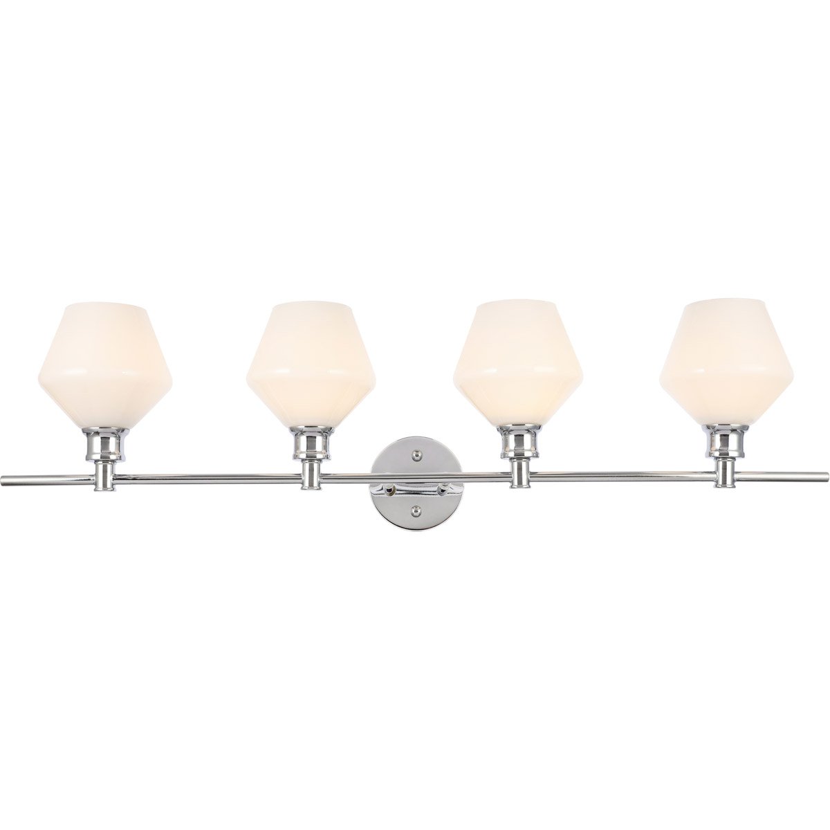 Chrome with Frosted Shade Vanity Light - LV LIGHTING