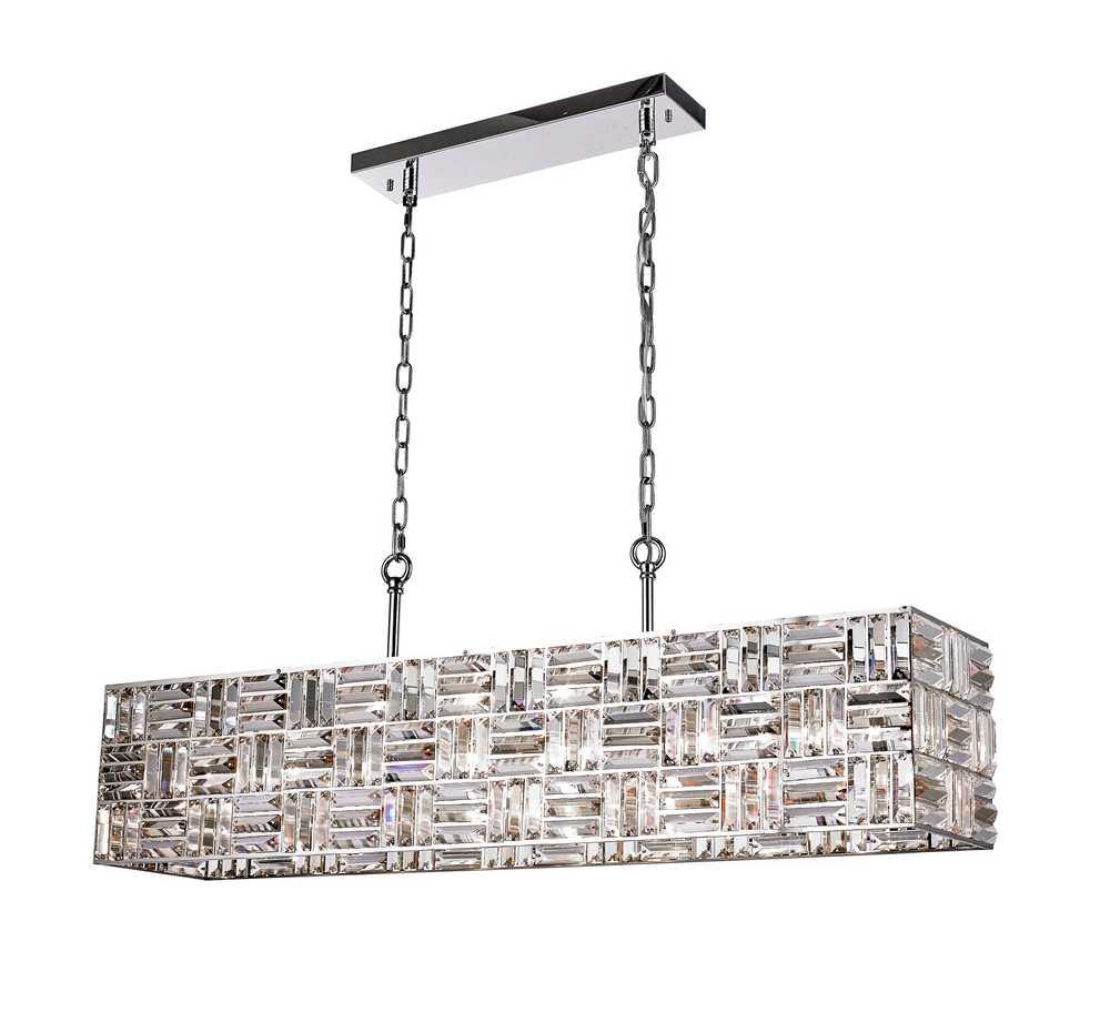 Chrome with Crystal Pendant - LV LIGHTING