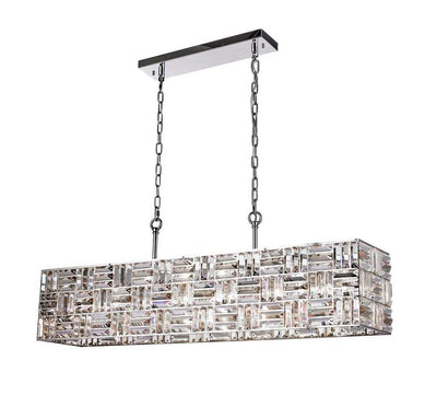 Chrome with Crystal Pendant - LV LIGHTING