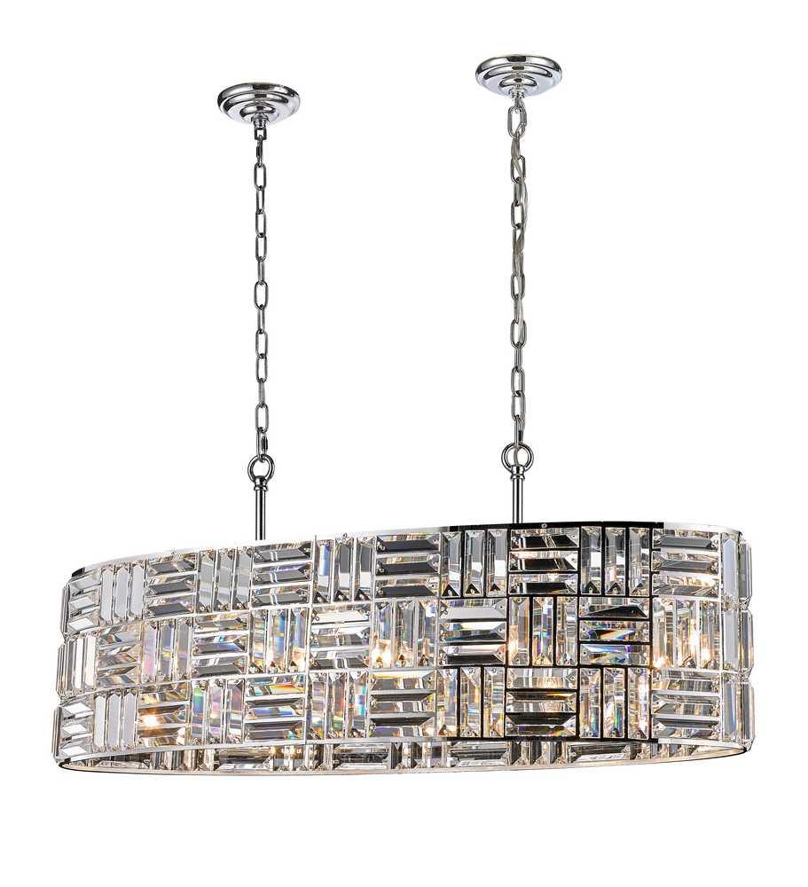 Chrome with Crystal Pendant - LV LIGHTING