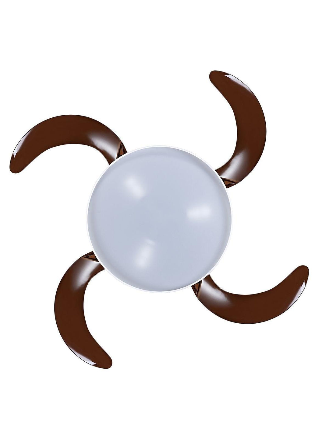 Steel with Fabric Drum Shade and Retractable Blade Ceiling Fan - LV LIGHTING