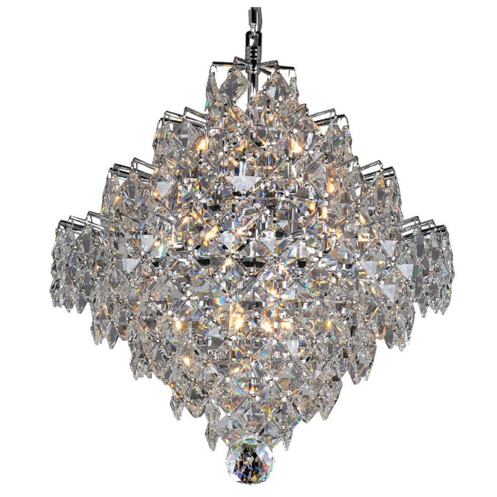 Chrome with Crystal Chandelier - LV LIGHTING