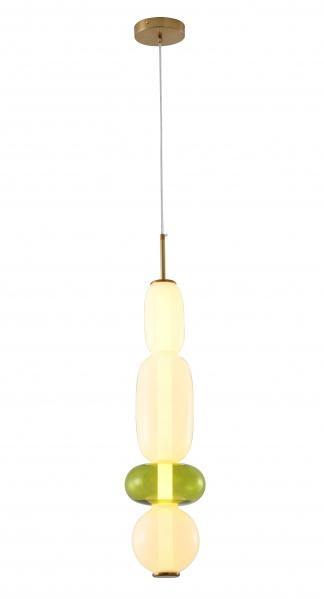 LED Gold Trim with Multiple Glass Shade Pendant - LV LIGHTING
