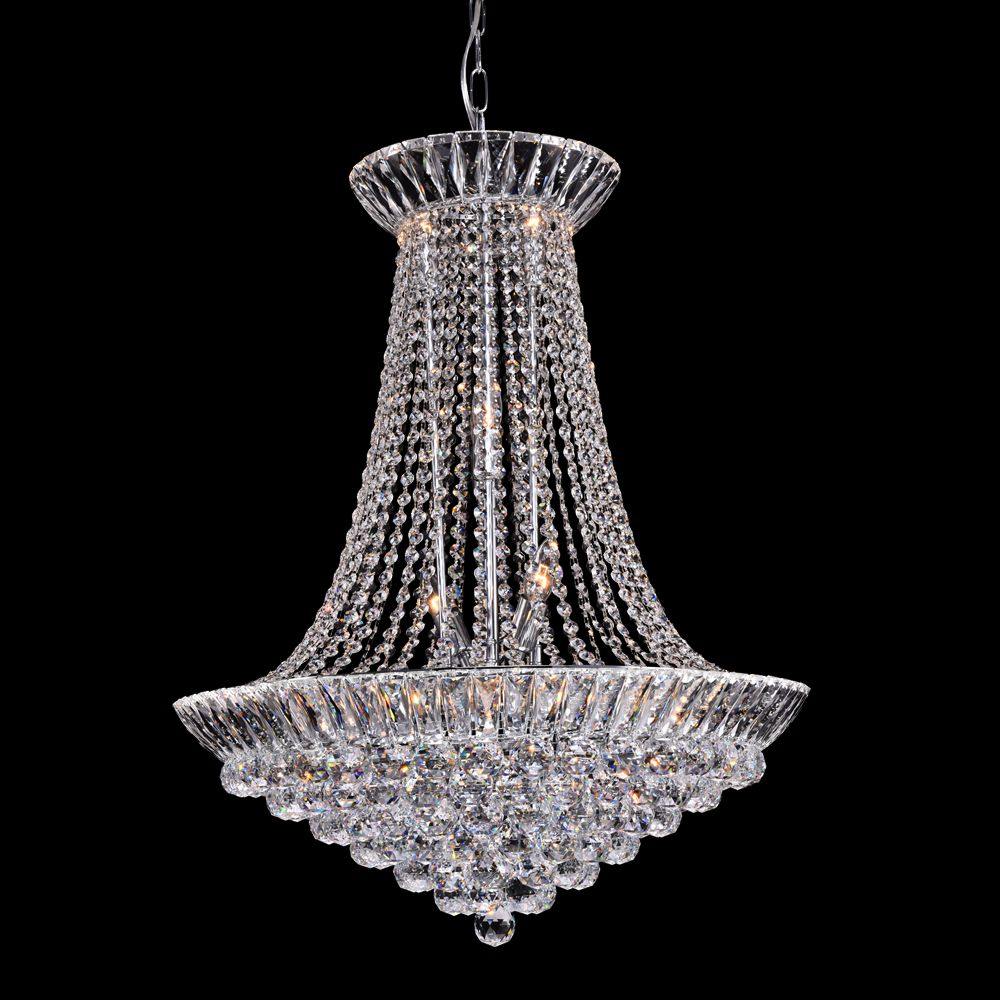 Chrome with Crystal Chandelier - LV LIGHTING