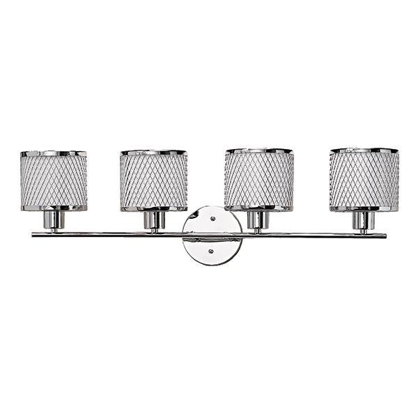 Mesh Chrome Vanity Light - LV LIGHTING