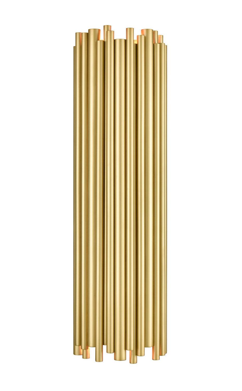 Aged Brass Rod Shade Wall Sconce - LV LIGHTING