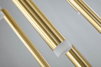 LED Gold Aluminum Rod Pendant - LV LIGHTING
