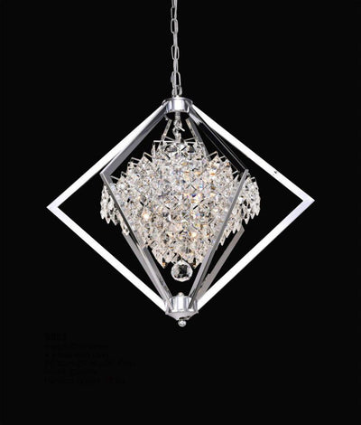 Chrome with Crystal Chandelier - LV LIGHTING