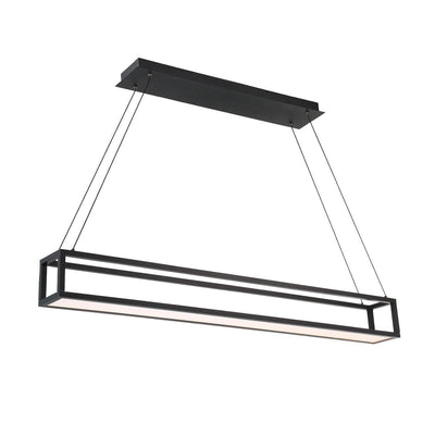 LED Aluminum Rectangular Frame Linear Pendant - LV LIGHTING