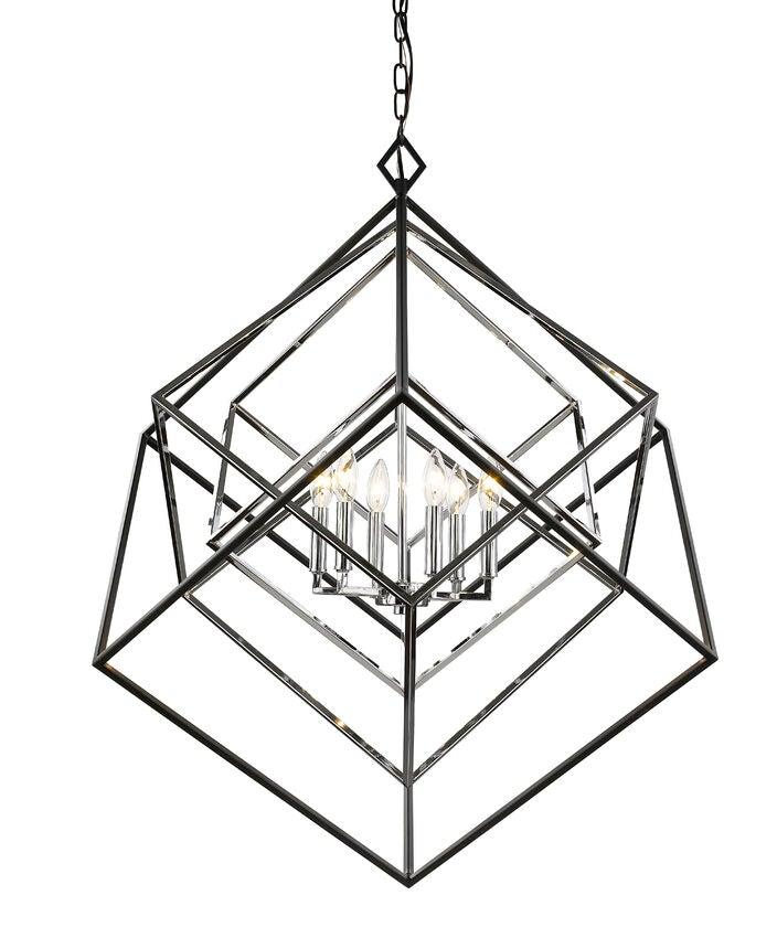 Geometric Caged Motif Chandelier - LV LIGHTING