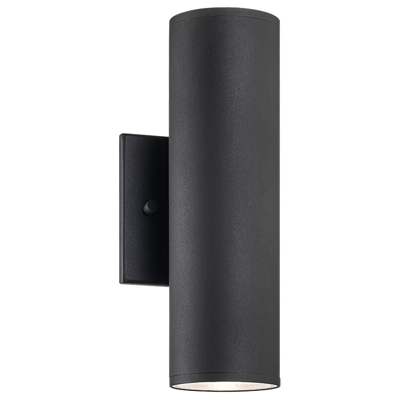 LED Steel Cylindrical Frame Outdoor Wall Sconce