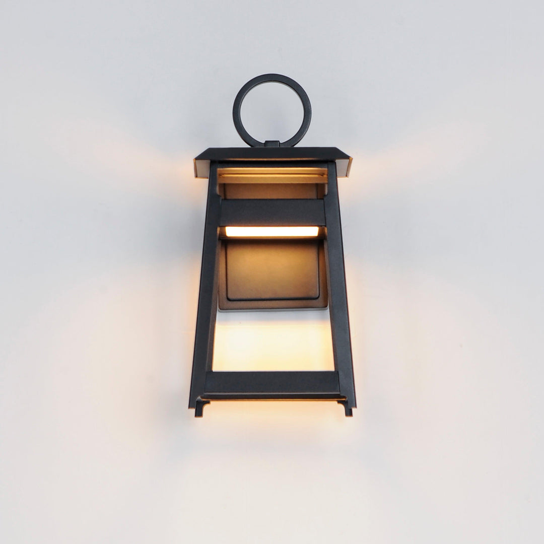 LED Black Aluminum Open Air Frame Outdoor Wall Sconce - LV LIGHTING