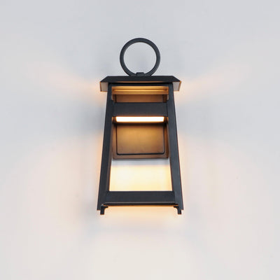 LED Black Aluminum Open Air Frame Outdoor Wall Sconce - LV LIGHTING