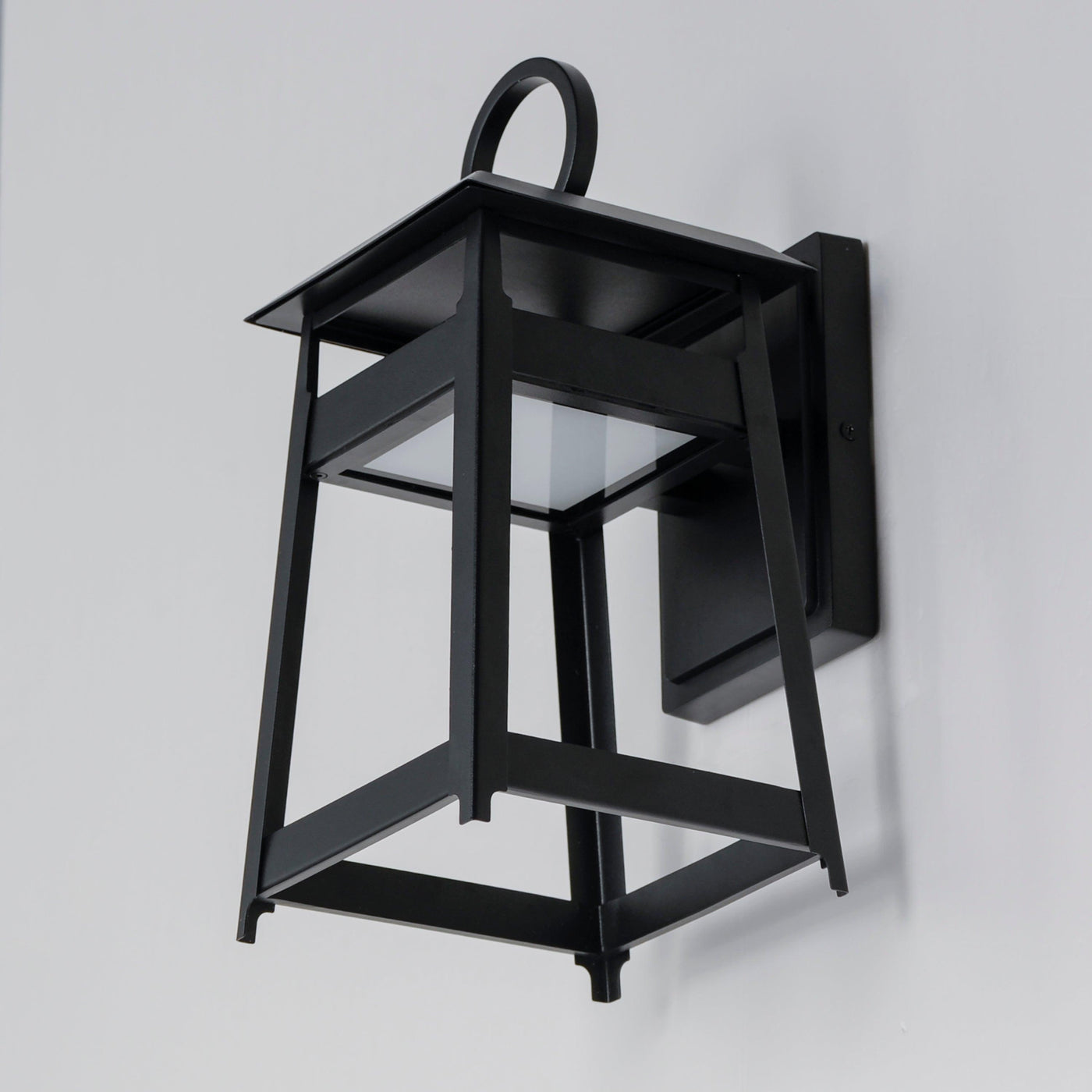 LED Black Aluminum Open Air Frame Outdoor Wall Sconce - LV LIGHTING