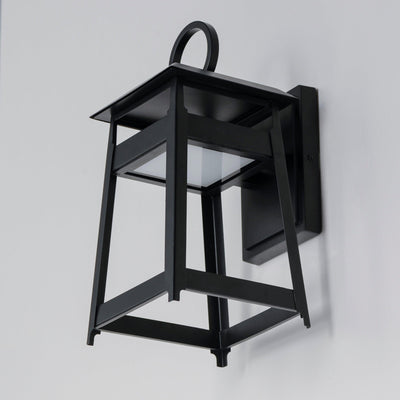 LED Black Aluminum Open Air Frame Outdoor Wall Sconce - LV LIGHTING