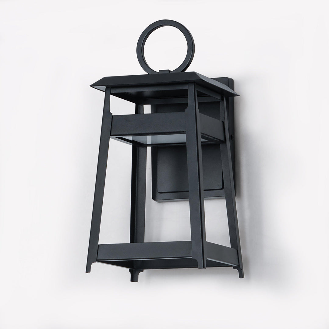 LED Black Aluminum Open Air Frame Outdoor Wall Sconce - LV LIGHTING