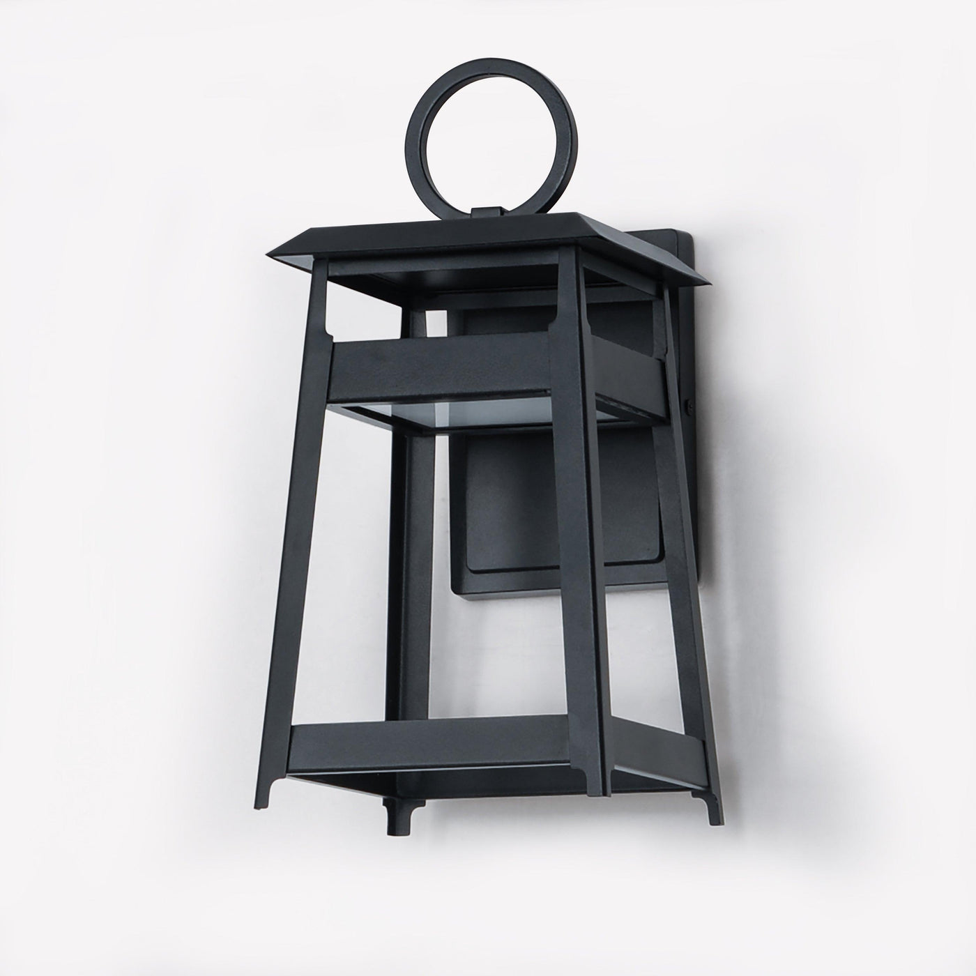 LED Black Aluminum Open Air Frame Outdoor Wall Sconce - LV LIGHTING