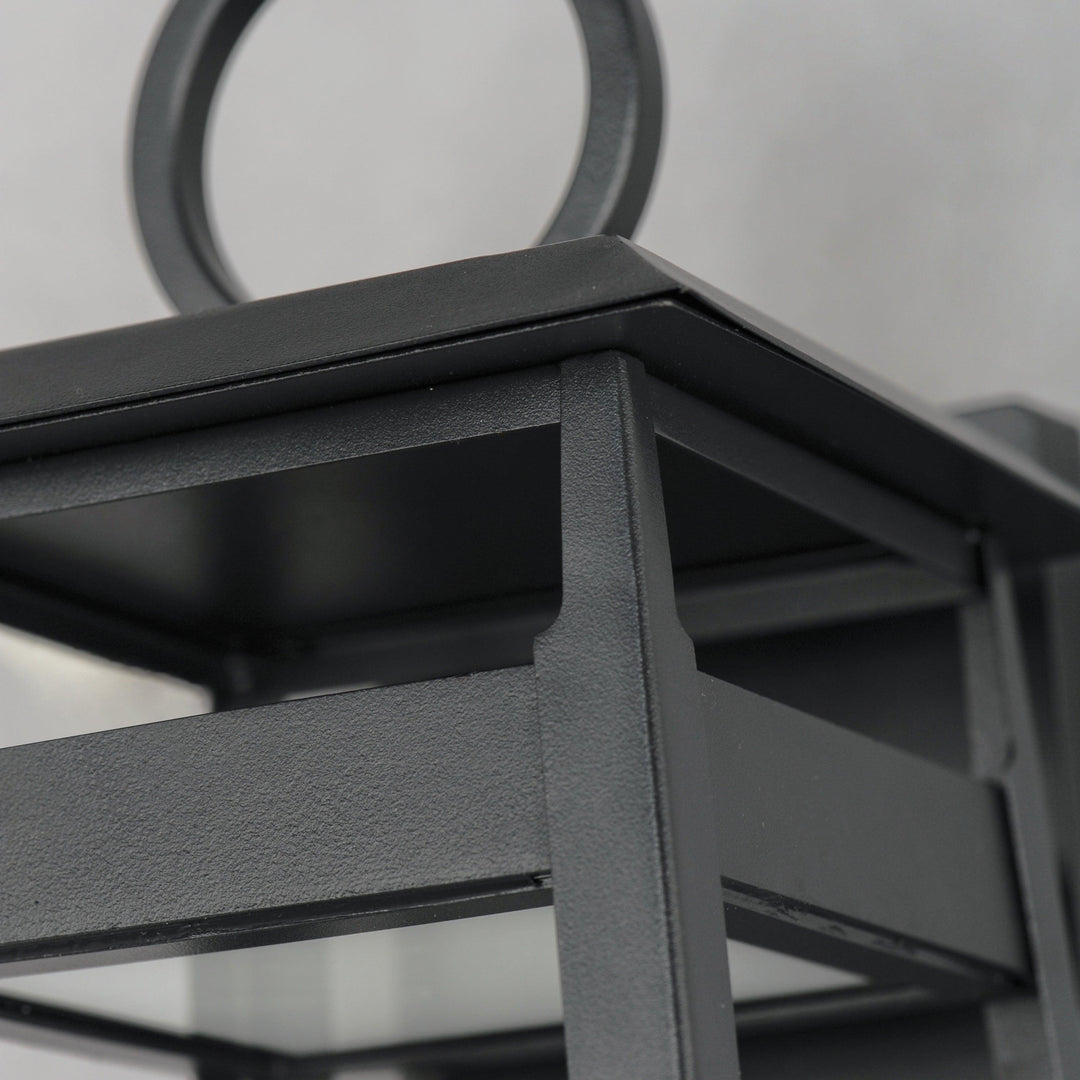 LED Black Aluminum Open Air Frame Outdoor Wall Sconce - LV LIGHTING