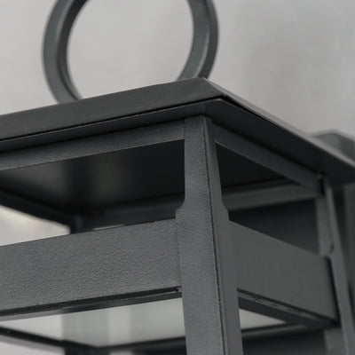 LED Black Aluminum Open Air Frame Outdoor Wall Sconce - LV LIGHTING