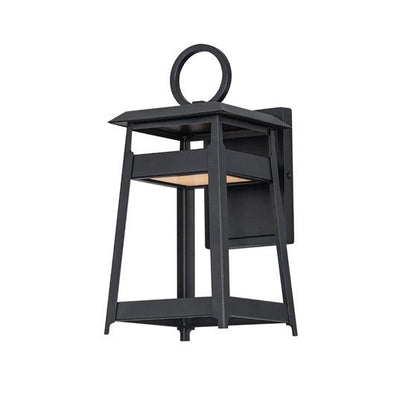 LED Black Aluminum Open Air Frame Outdoor Wall Sconce - LV LIGHTING