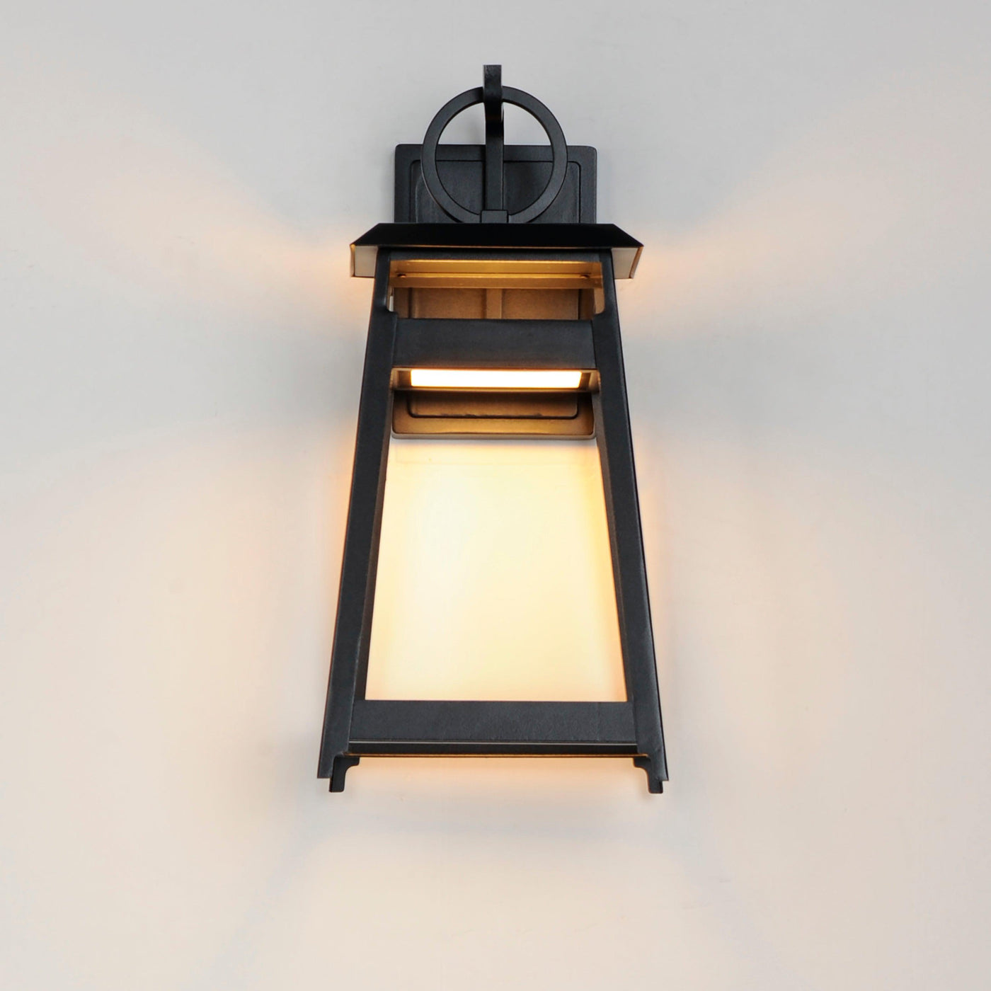 LED Black Aluminum Open Air Frame Outdoor Wall Sconce - LV LIGHTING