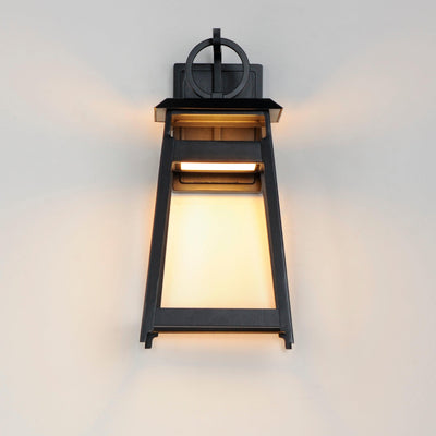 LED Black Aluminum Open Air Frame Outdoor Wall Sconce - LV LIGHTING