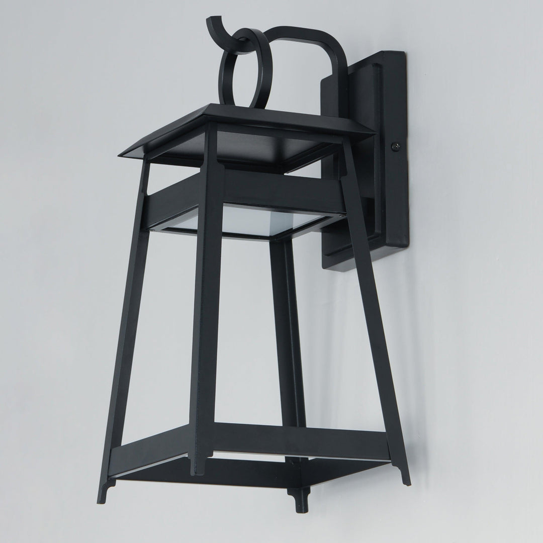 LED Black Aluminum Open Air Frame Outdoor Wall Sconce - LV LIGHTING