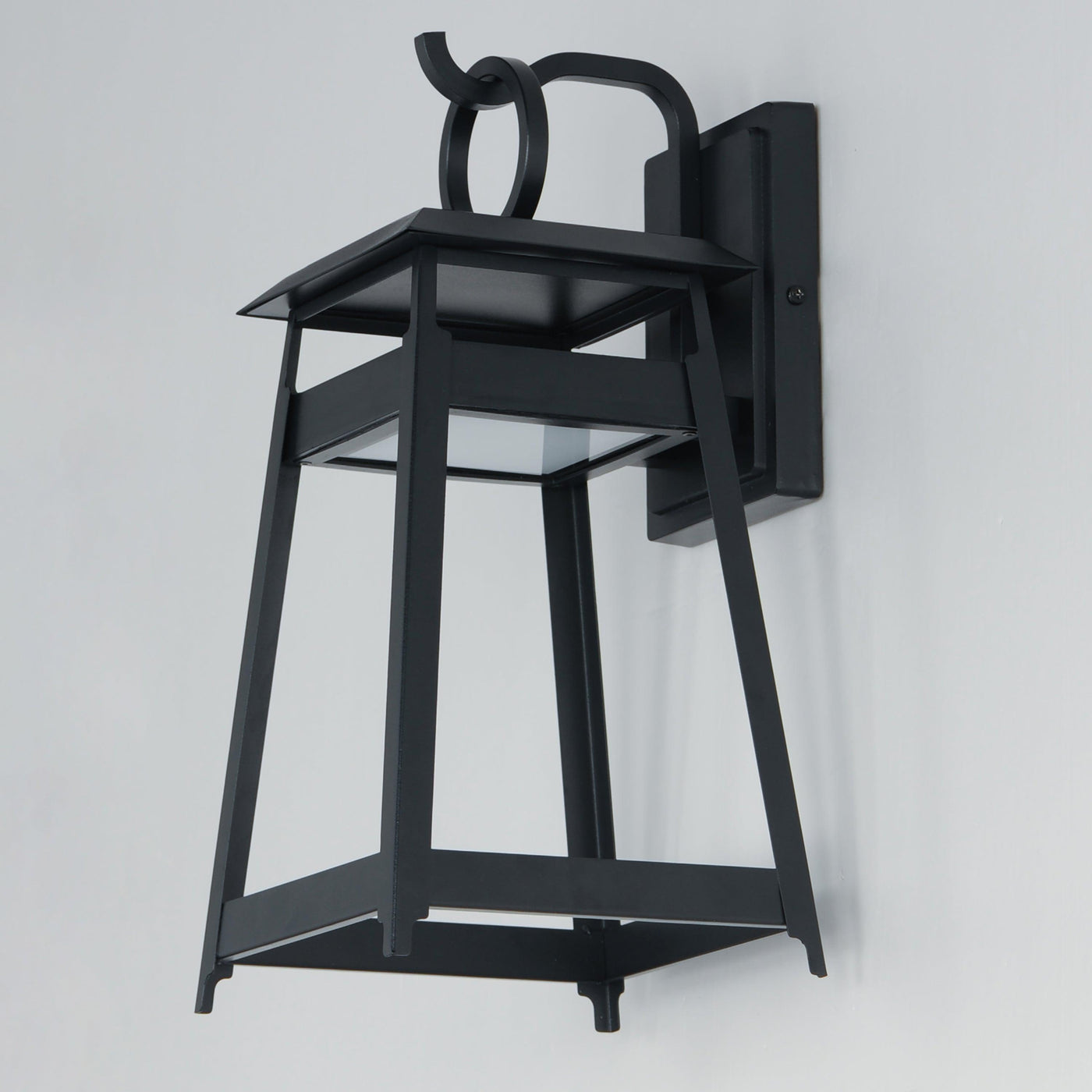 LED Black Aluminum Open Air Frame Outdoor Wall Sconce - LV LIGHTING