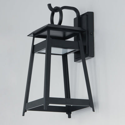 LED Black Aluminum Open Air Frame Outdoor Wall Sconce - LV LIGHTING