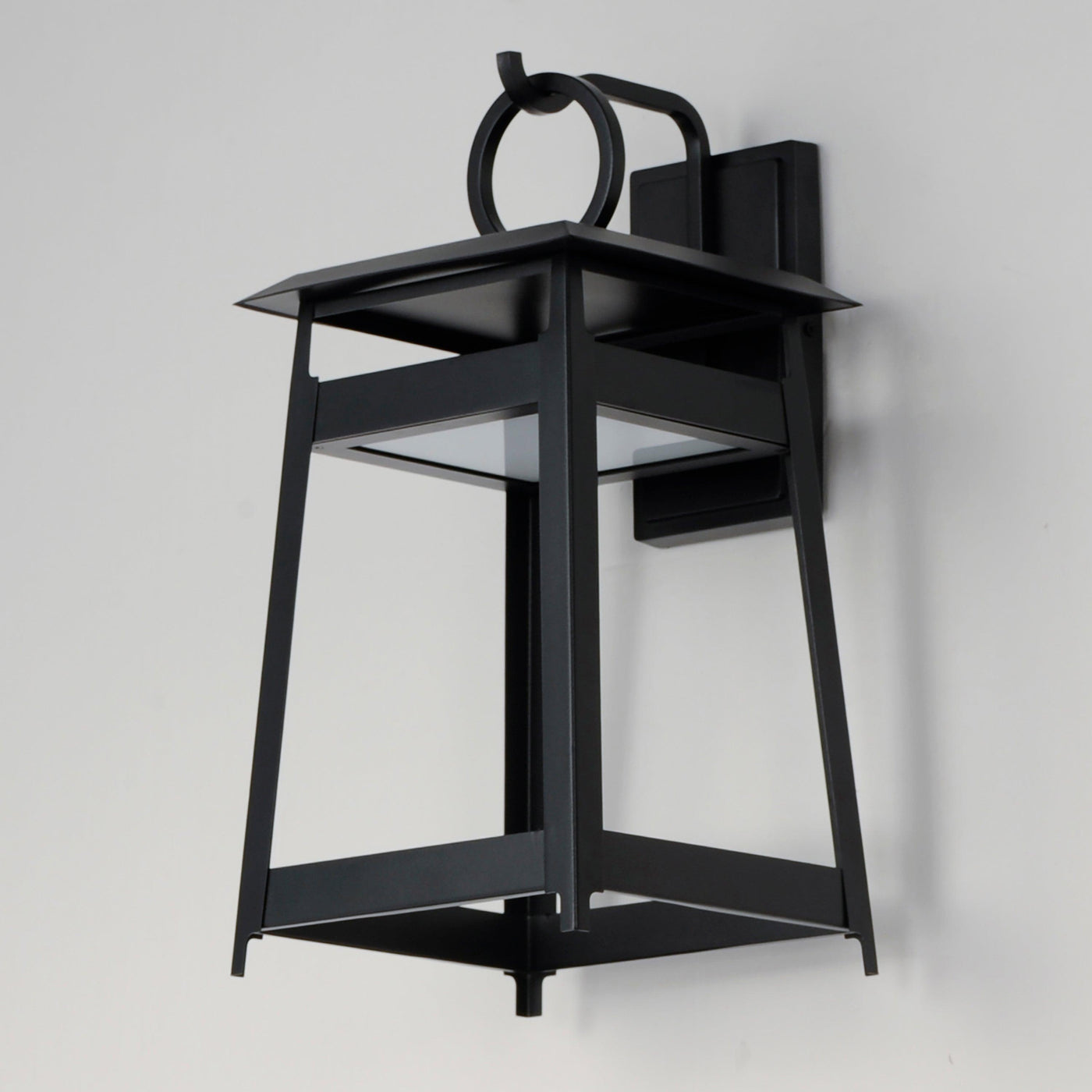 LED Black Aluminum Open Air Frame Outdoor Wall Sconce - LV LIGHTING