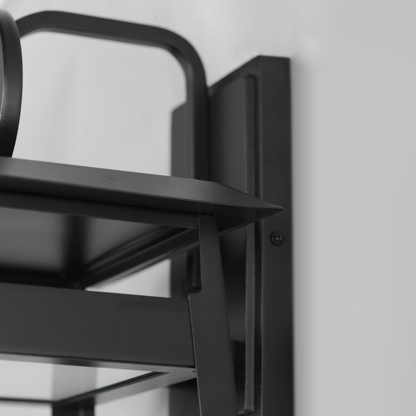 LED Black Aluminum Open Air Frame Outdoor Wall Sconce - LV LIGHTING