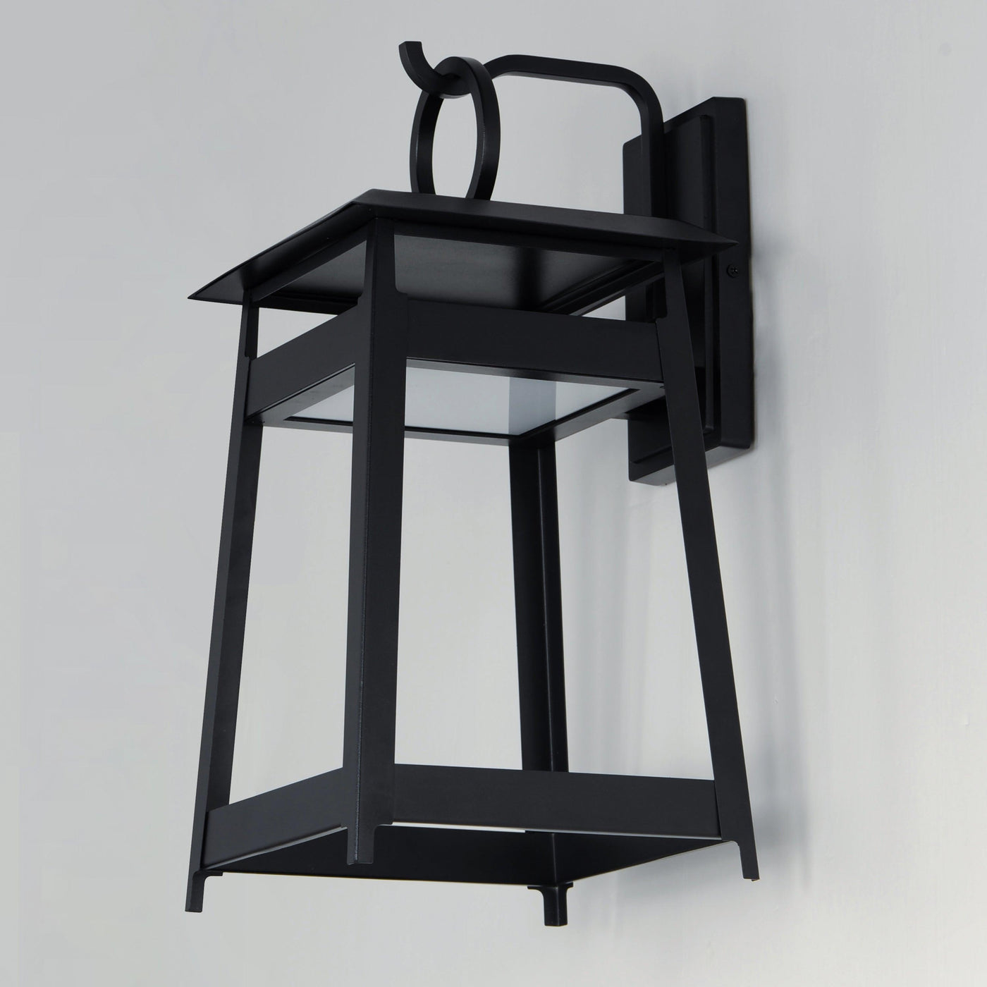 LED Black Aluminum Open Air Frame Outdoor Wall Sconce - LV LIGHTING