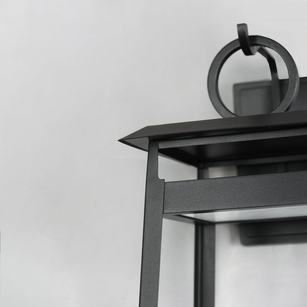 LED Black Aluminum Open Air Frame Outdoor Wall Sconce - LV LIGHTING