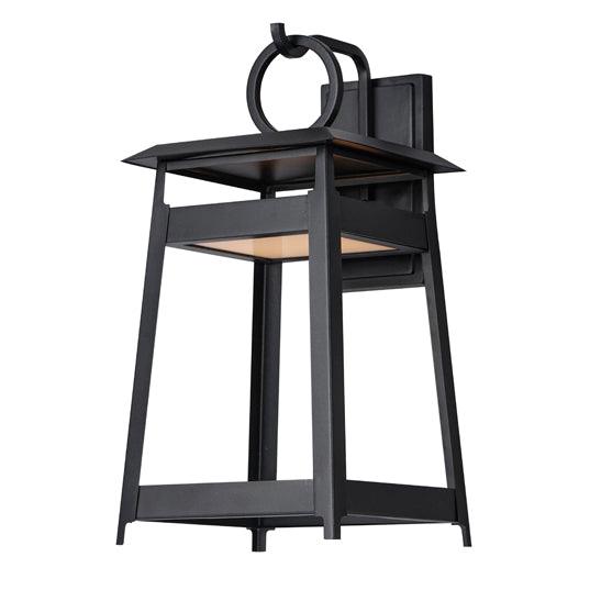 LED Black Aluminum Open Air Frame Outdoor Wall Sconce - LV LIGHTING