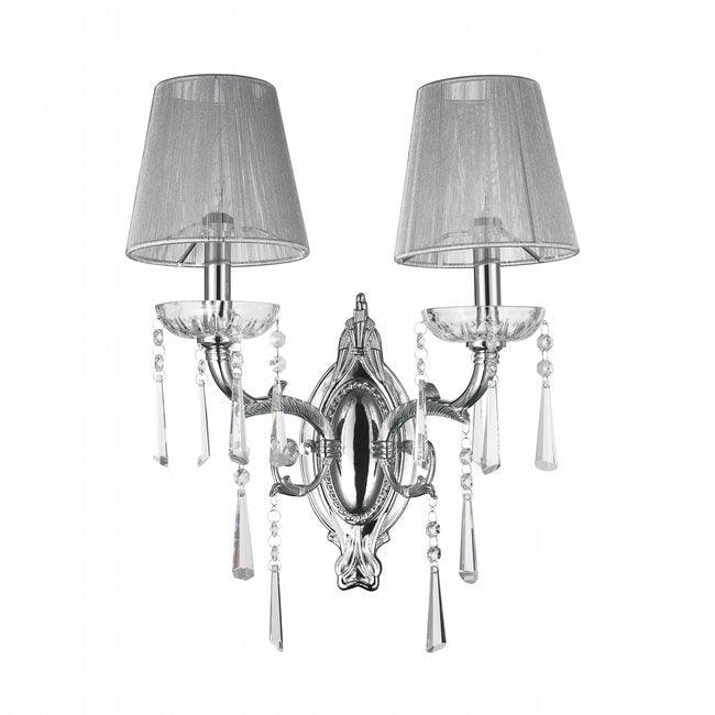 Chrome Wall Sconce with Shade - LV LIGHTING
