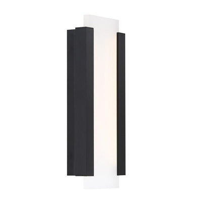 LED Black Aluminum Frame with Acrylic Diffuser Outdoor Wall Sconce - LV LIGHTING