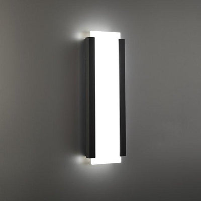 LED Black Aluminum Frame with Acrylic Diffuser Outdoor Wall Sconce - LV LIGHTING