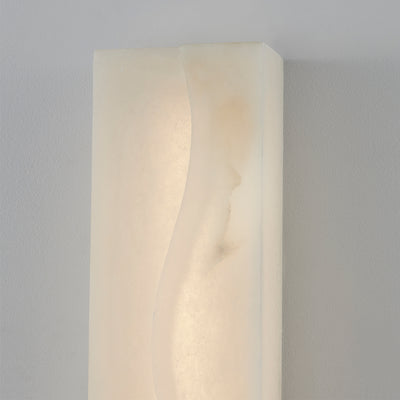 LED Rectangular Spanish Alabaster Diffuser Wall Sconce