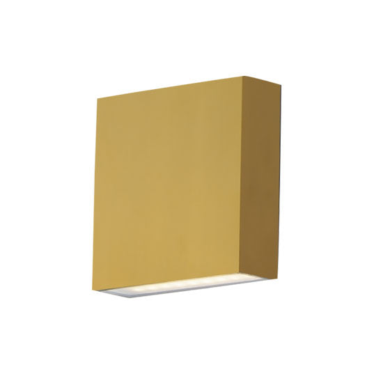 Brik - LED Outdoor Wall Sconce in Natural Aged Brass by ET2 Lighting