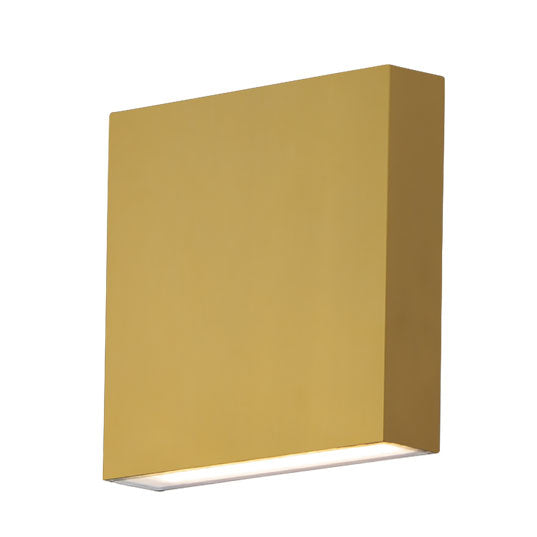 Brik - LED Outdoor Wall Sconce in Natural Aged Brass by ET2 Lighting