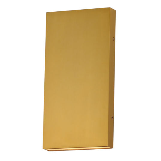 Brik - LED Outdoor Wall Sconce in Natural Aged Brass by ET2 Lighting
