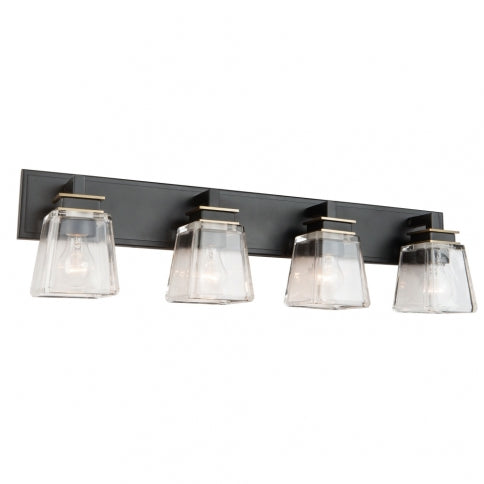 Steel Frame with Rectangular Glass Vanity Light